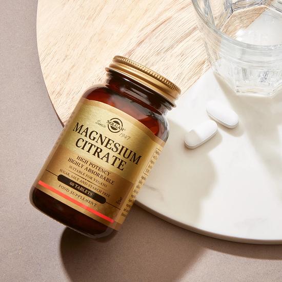 Solgar Minerals Magnesium Citrate Tablets 60 Tablets