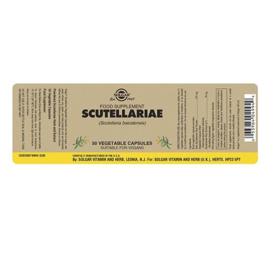 Solgar Scutellariae Vegicaps 50 Vegicaps