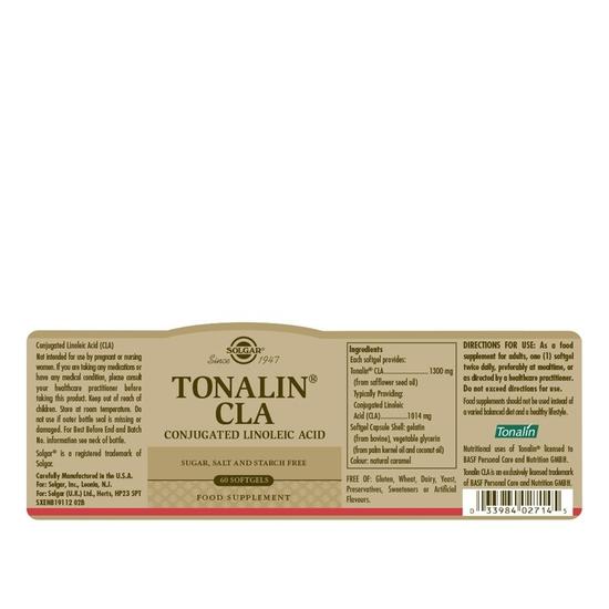 Solgar Tonalin CLA Softgels 60 Softgels