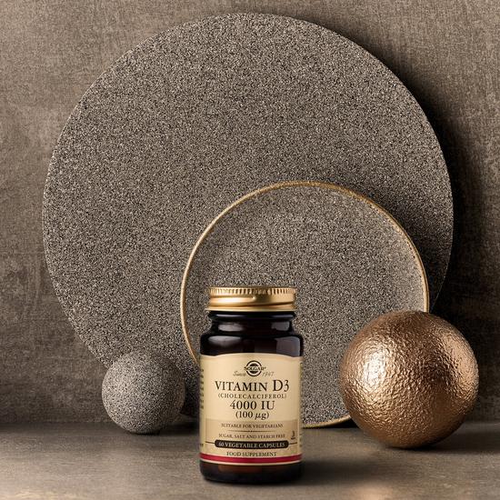 Solgar Vitamin D3 4000 IU Vegetable Capsules x 60