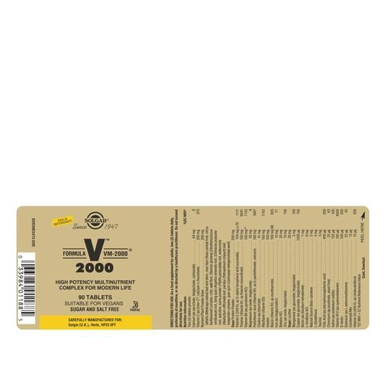 Solgar Vitamins Formula VM-2000 Tablets x30