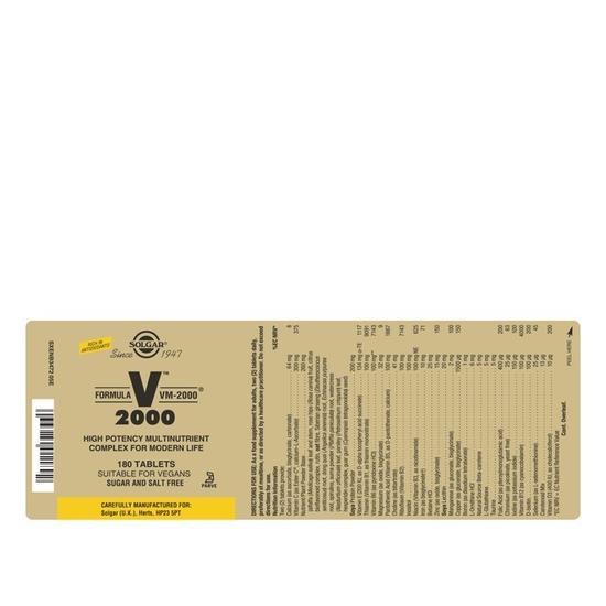 Solgar Vitamins Formula VM-2000 Tablets x30