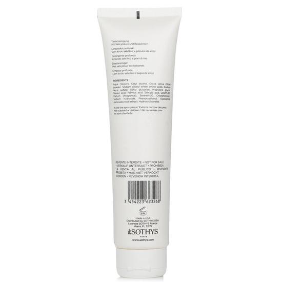 Sothys Cosmeceutique DF Desquacrem Forte Microderm Deep Cleanser With Salicylic Acid & Rice Granules Salon Size 150ml