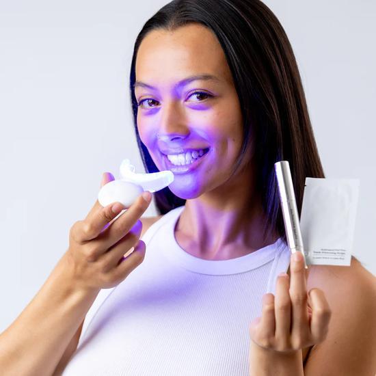 Spotlight Professional LED Teeth Whitening Kit LED Whitening Device + Whitening Pen + Whitening Strips x 10