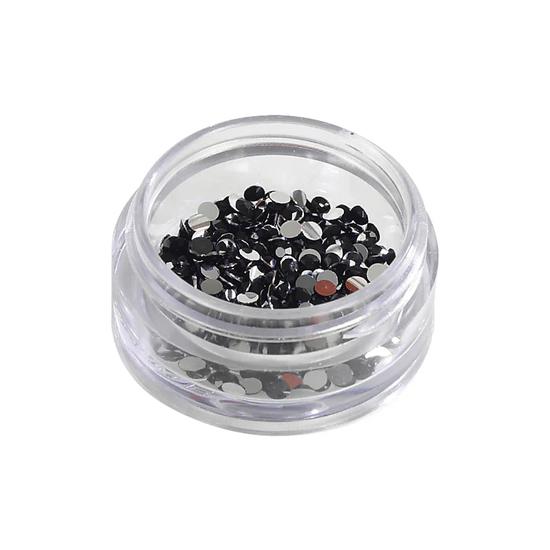 Star Nails Jet Rhinestones