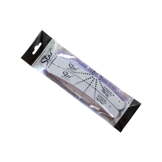 Star Nails Zebra Boomerang File 180 6pk
