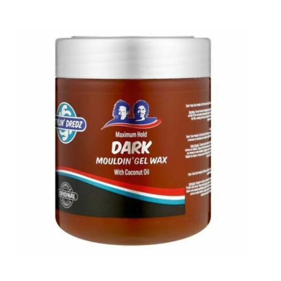 Stylin' Dredz Dredz Maximum Hold Dark Mouldin Gel Wax With Coconut Oil 500ml