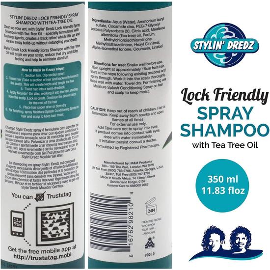 Stylin' Dredz Dredz Spray Shampoo With Tea Tree Oil 350ml