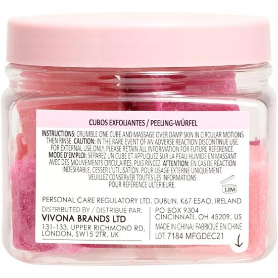 Sunday Rain Rose Exfoliating Cubes 150g