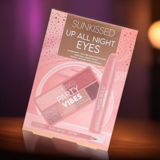 Sunkissed Up All Night Eyes Gift Set Sunkissed Party Vibes + Sunkissed Easy Brow + Mega Bold Mascara