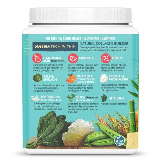 SunWarrior Collagen Building Protein Peptides Tahitian Vanilla 500g
