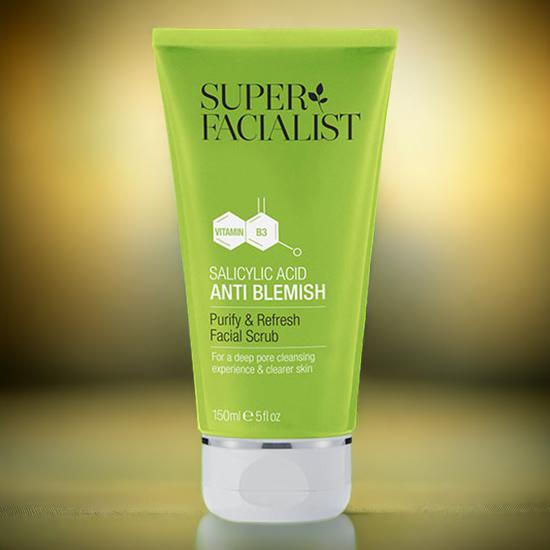 Super Facialist Salicylic Acid Anti Blemish Purify & Refresh Facial Scrub 150ml