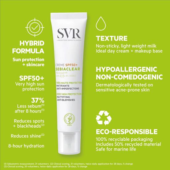 SVR Sebiaclear Cream SPF 50+ 40ml