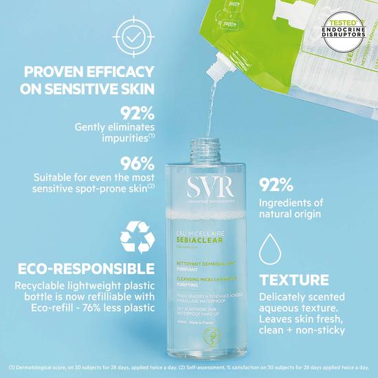 SVR SEBIACLEAR Micellar Water For Oily & Acne-Prone Skin 75ml