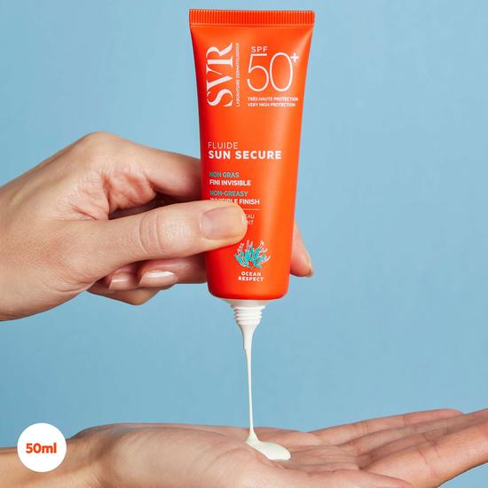 SVR SUN SECURE Fluid SPF 50 Face Cream For Hypersensitive Skin All Ages 50ml