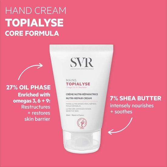SVR TOPIALYSE Nourishing Cream For Very Dry Hands 50ml
