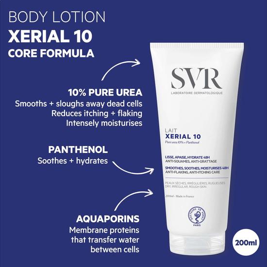SVR XERIAL 10 Body Lotion For Ashy & Flaky Skin All Ages 200ml