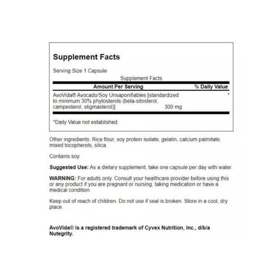 Swanson AvoVida 300mg Maximum Strength Capsules 60 Capsules