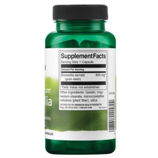Swanson Full Spectrum Boswellia 800mg Double Strength Capsules 60 Capsules