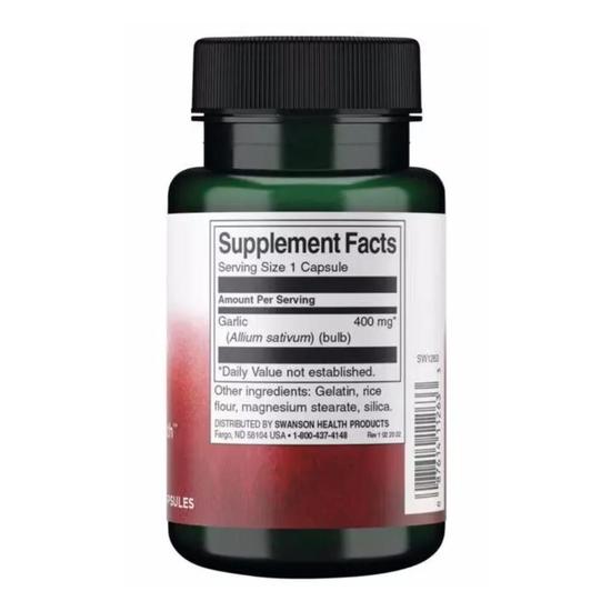 Swanson Full Spectrum Garlic 400mg Capsules 60 Capsules