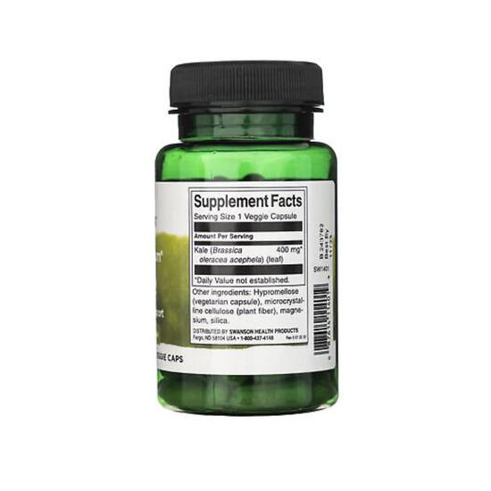 Swanson Full Spectrum Kale 400mg Capsules 60 Capsules