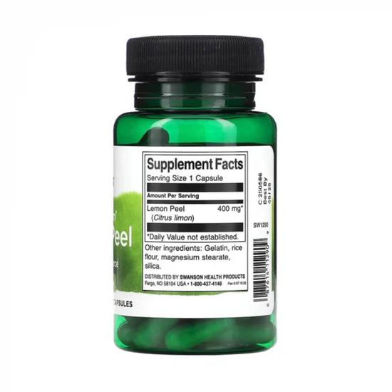 Swanson Full Spectrum Lemon Peel 400mg Capsules 60 Capsules