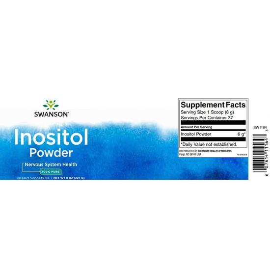 Swanson Inositol Powder 100% Pure 227g