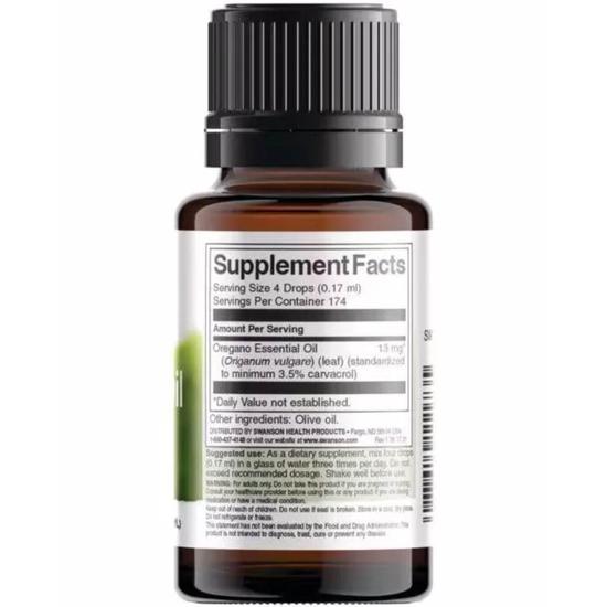 Swanson Oregano Oil Liquid Extract 29ml