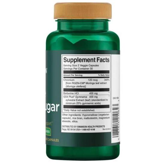 Swanson Pure Blood Sugar Capsules 60 Capsules