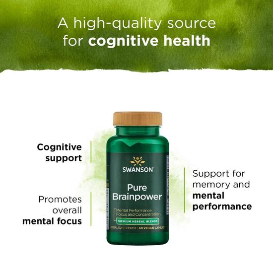 Swanson Pure Brainpower Capsules 60 Capsules