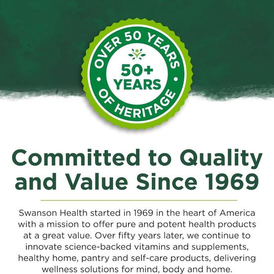 Swanson Reishi Mushroom 600mg Capsules 60 Capsules