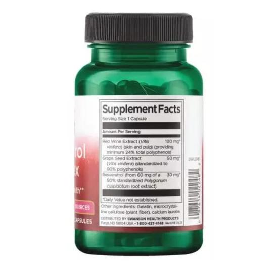 Swanson Resveratrol Complex Capsules 60 Capsules