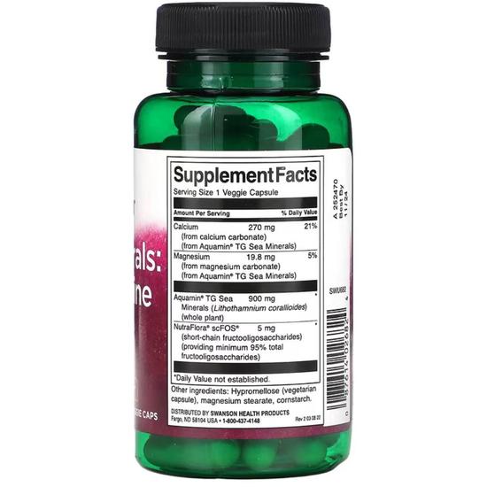 Swanson Sea Minerals: Red Marine Algae Capsules 60 Capsules