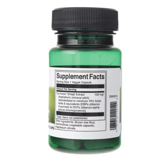 Swanson Shilajit Extract 100mg Capsules 30 Capsules