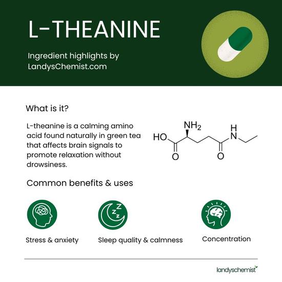 Swanson Suntheanine L-Theanine 100mg Capsules 60 Capsules