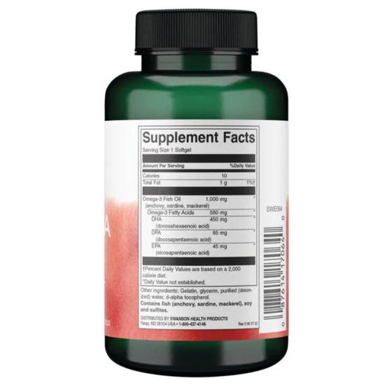Swanson Super DPA Fish Oil Softgels 60 Softgels
