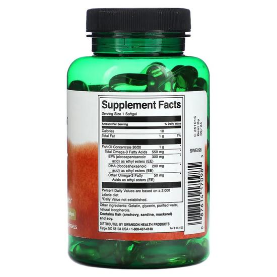 Swanson Super EPA Softgels 100 Softgels