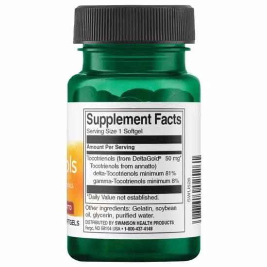 Swanson Tocotrienols 50mg Softgels 60 Softgels