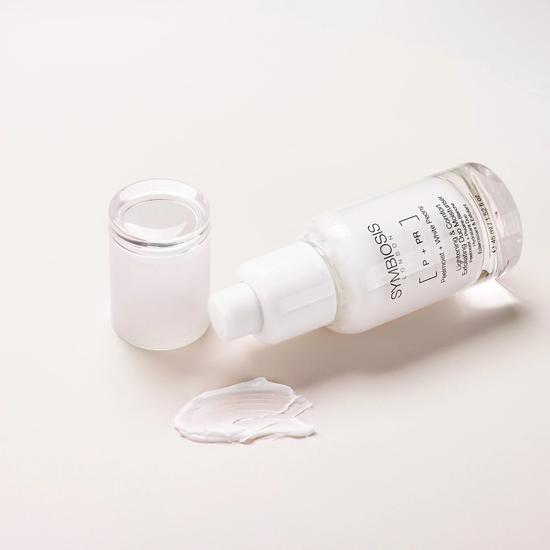 Symbiosis [Peelmoist + White Peony] Lightening & Comfort Exfoliating Duo Moisturiser