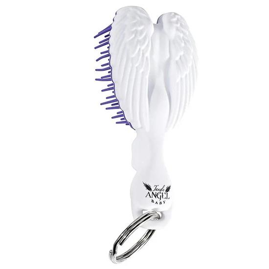 Tangle Angel Baby Keyring Brush White Purple