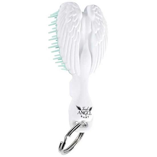 Tangle Angel Baby Keyring Brush White Turquoise