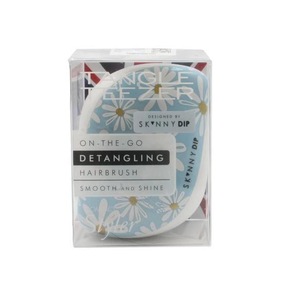 Tangle Teezer Compact Skinny Dip Detangling Hair Brush Dreamy Daisy