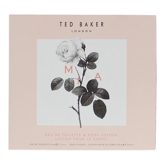 Ted Baker Mia Gift Set: Eau De Toilette 50ml Body Lotion 100ml 2 Piece