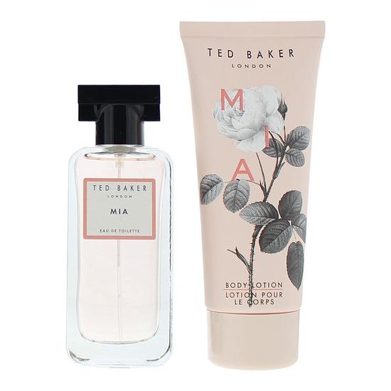 Ted Baker Mia Gift Set: Eau De Toilette 50ml Body Lotion 100ml 2 Piece