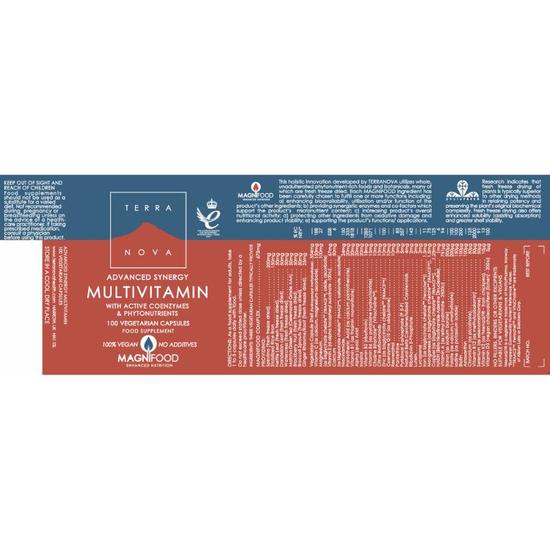 Terranova Advanced Synergy Multivitamin Capsules 50 Capsules