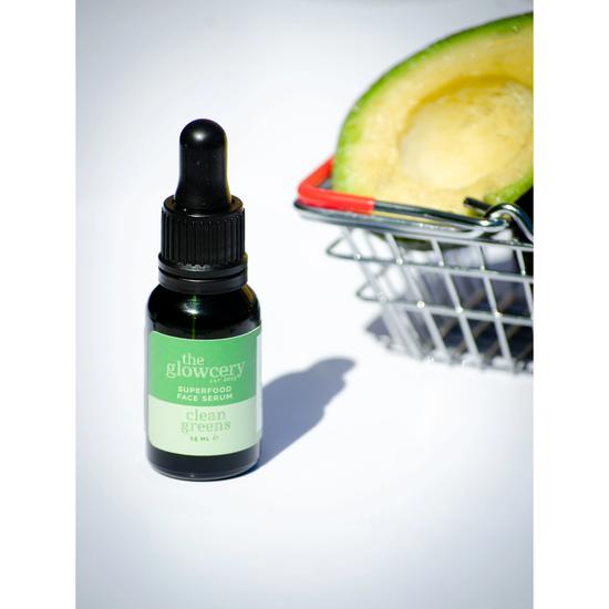 The Glowcery Clean Greens Superfood Serum Facial Oil 30ml Clean Greens Superfood Serum - Refill