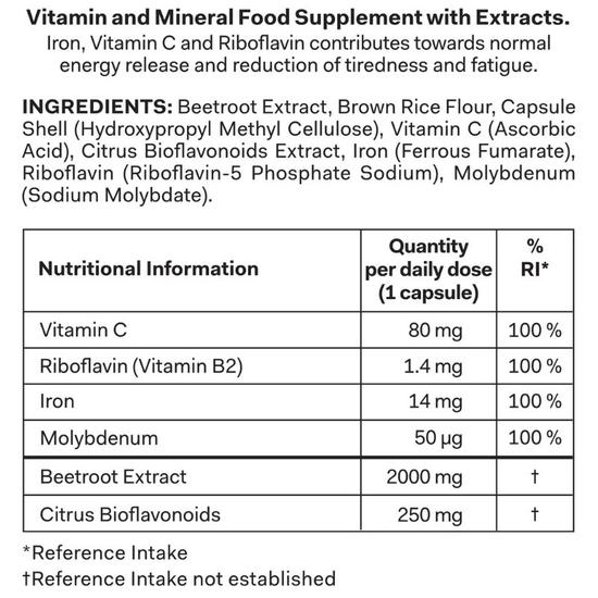 The Nue Co. Iron Capsules 30 Capsules