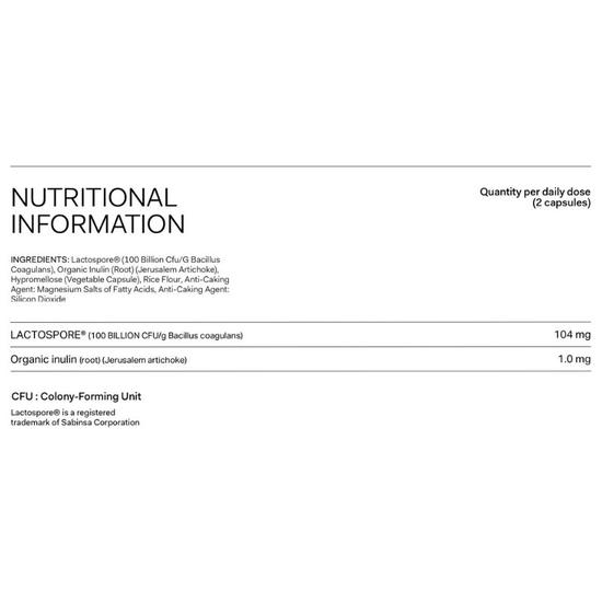 The Nue Co. Prebiotic + Probiotic Capsules 60 Capsules