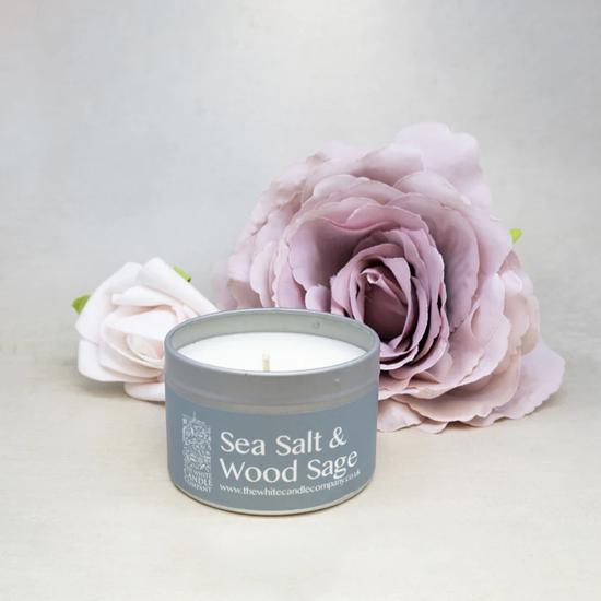 The White Candle Company Candle Sea Salt & Wood Sage The White Candle Company