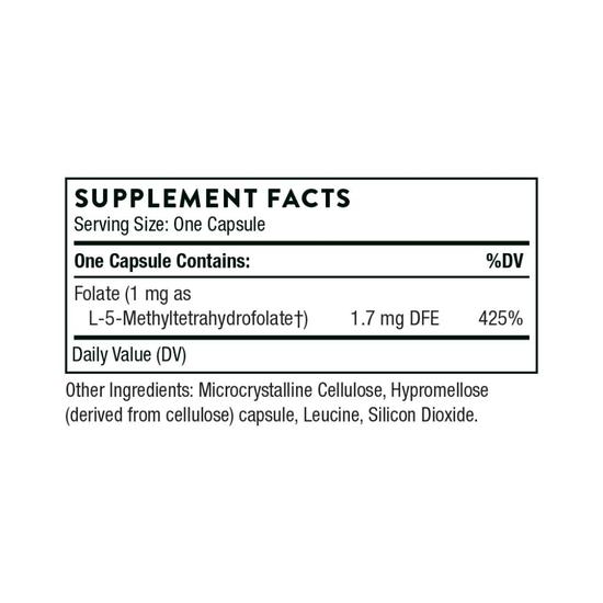 Thorne 5-MTHF 1mg Capsules 60 Capsules